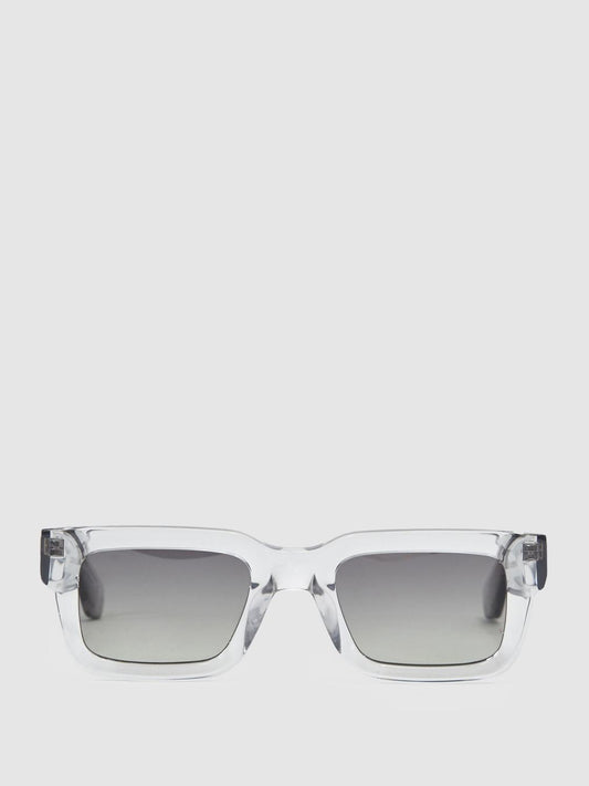 Reiss Sunglasses | Five Chimi Rectangular Frame Acetate Sunglasses Grey - Women