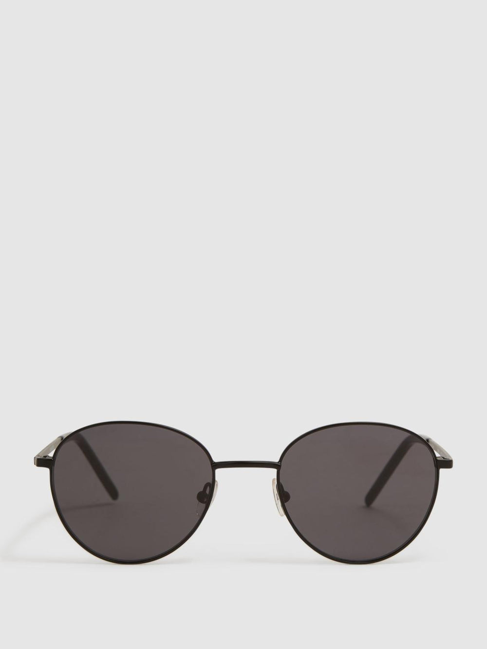 Reiss Sunglasses | Jordan Paige Round Metal Frame Sunglasses Black - Men