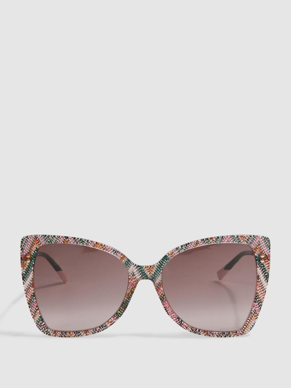 Reiss Sunglasses | Missoni Eyewear Oversized Cat Eye Sunglasses Pink/green - Women