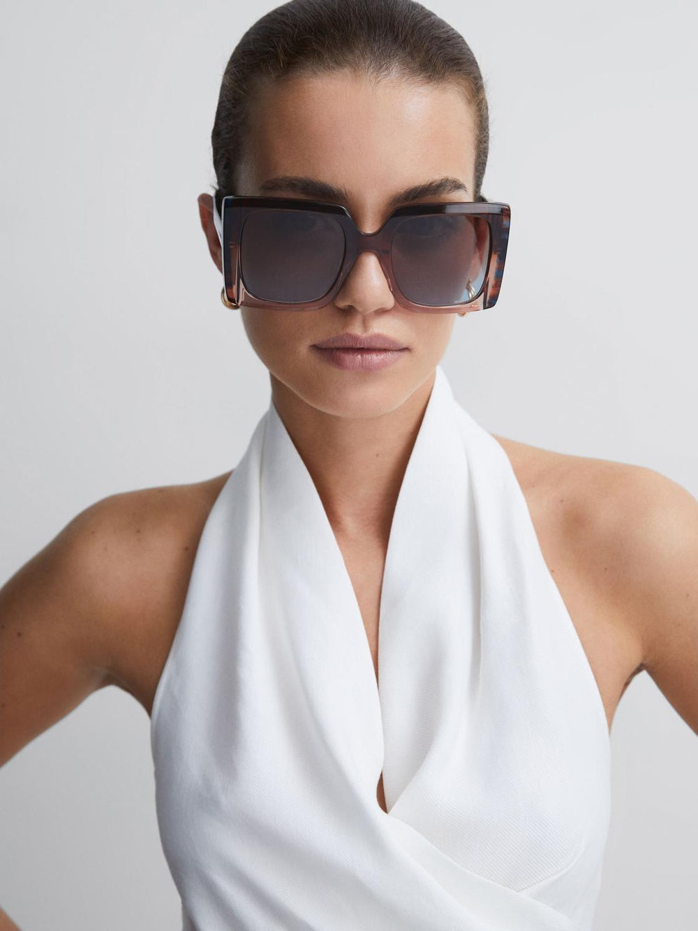 Reiss Sunglasses | Missoni Eyewear Oversized Square Sunglasses Brown - Women