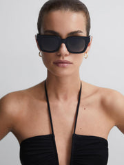 Reiss Sunglasses | Missoni Eyewear Rectangular Zigzag Sunglasses Black - Women