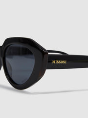 Reiss Sunglasses | Missoni Eyewear Rounded Cat Eye Sunglasses Black - Women