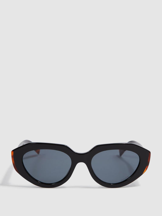 Reiss Sunglasses | Missoni Eyewear Rounded Cat Eye Sunglasses Black - Women