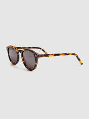 Reiss Sunglasses | Nelson Monokel Eyewear Round Sunglasses Tortoise - Men