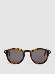 Reiss Sunglasses | Nelson Monokel Eyewear Round Sunglasses Tortoise - Men