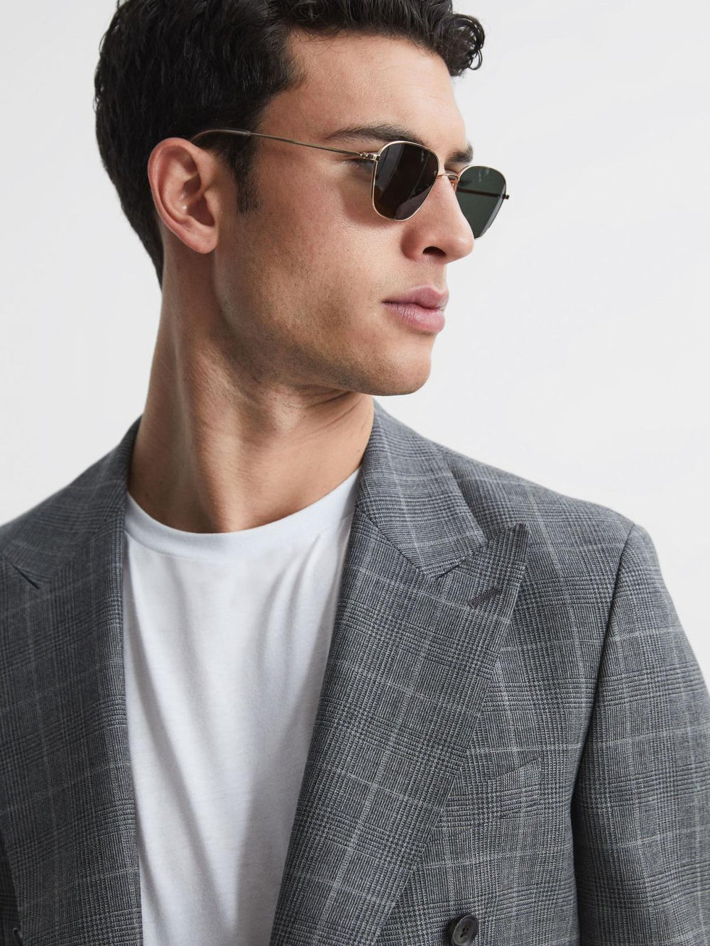Reiss Sunglasses | Otis Monokel Eyewear Squared Sunglasses Black - Men