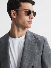 Reiss Sunglasses | Otis Monokel Eyewear Squared Sunglasses Black - Men