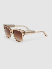 Reiss Sunglasses | Seven Chimi Large Frame Acetate Sunglasses Ecru - Women