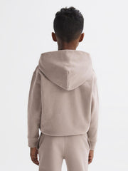 Reiss Sweats & Hoodies | Alexander Oversized Cotton Jersey Hoodie Fern Green - Children