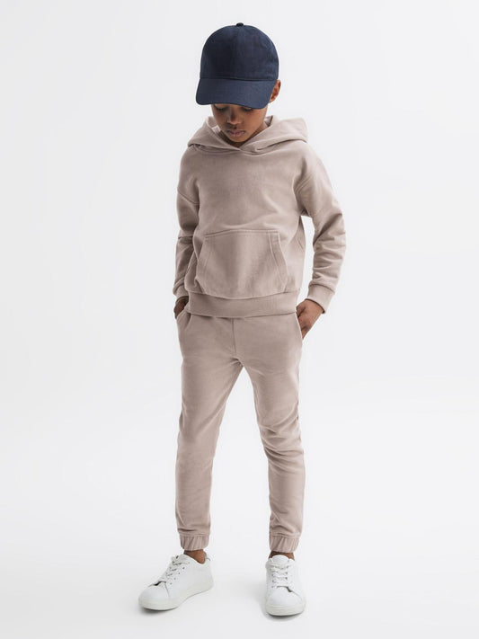 Reiss Sweats & Hoodies | Alexander Oversized Cotton Jersey Hoodie Fern Green - Children