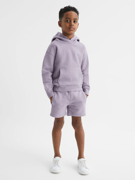 Reiss Sweats & Hoodies | Alexander Oversized Cotton Jersey Hoodie Lilac - Children