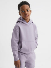 Reiss Sweats & Hoodies | Alexander Oversized Cotton Jersey Hoodie Lilac - Children