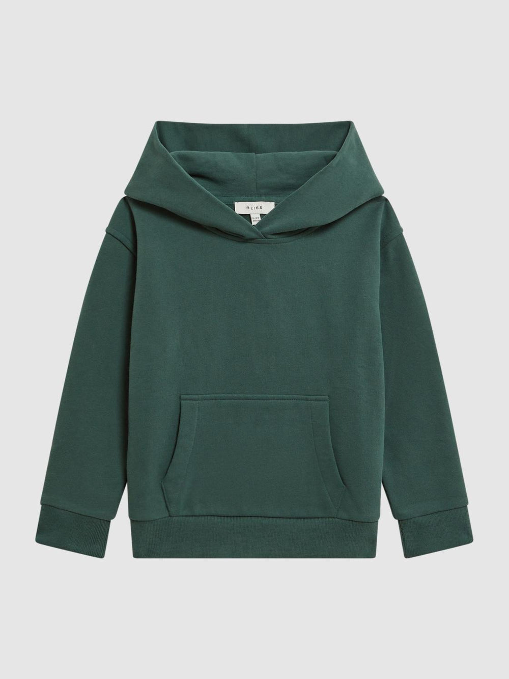 Reiss Sweats & Hoodies | Alexander Oversized Cotton Jersey Hoodie Midnight Green - Children