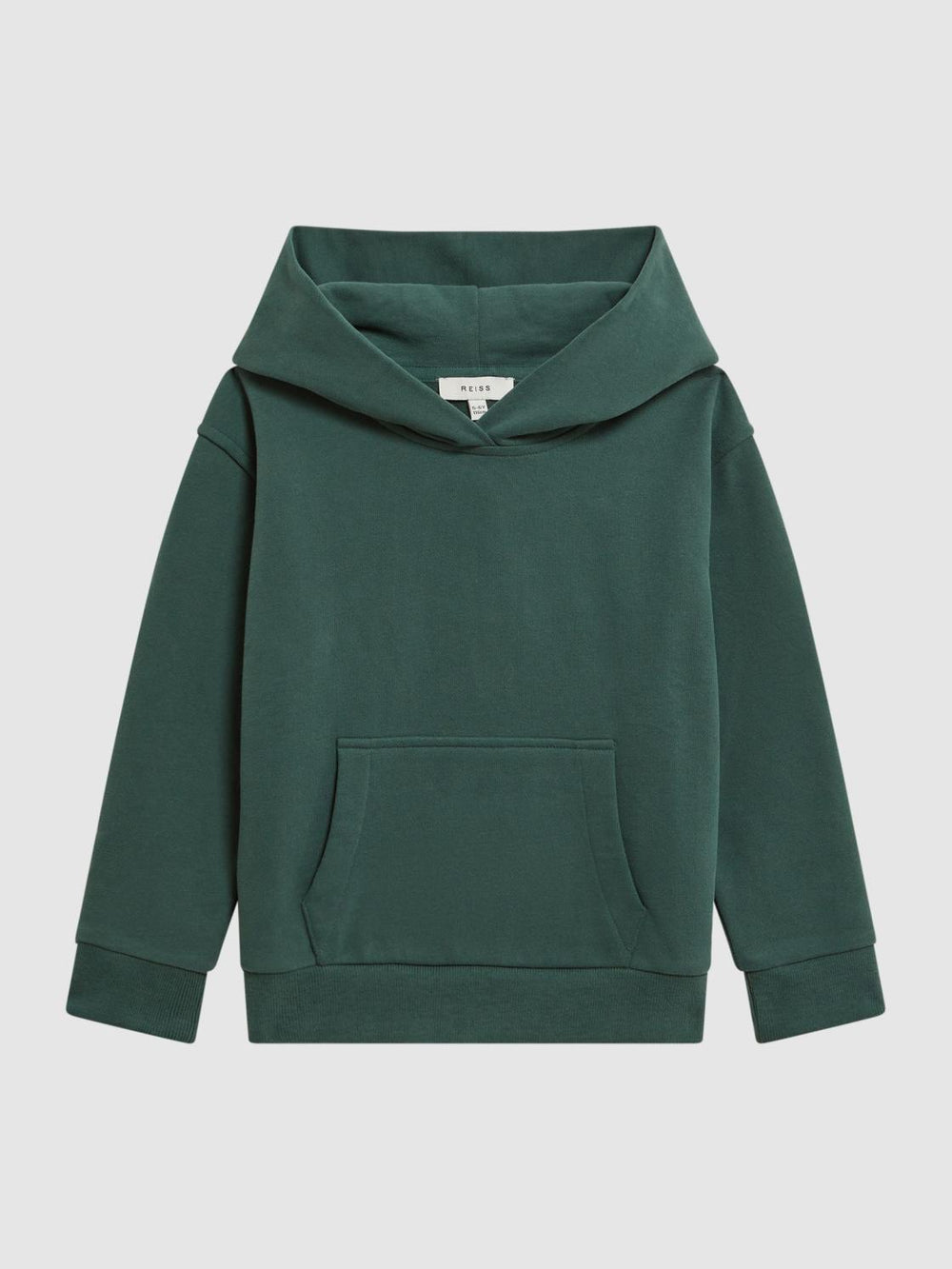 Reiss Sweats & Hoodies | Alexander Oversized Cotton Jersey Hoodie Midnight Green - Children
