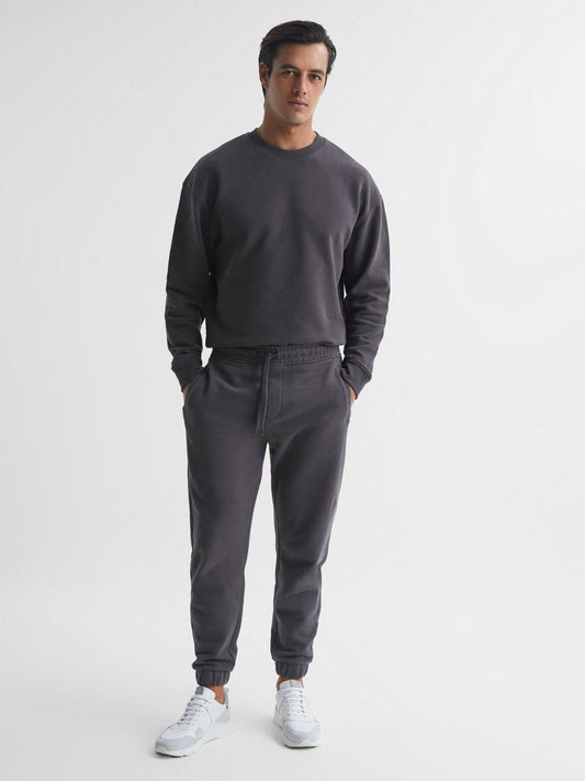 Reiss Sweats & Hoodies | Ali Garment Dye Joggers Washed Black - Men