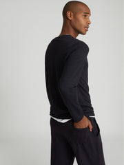 Reiss Sweats & Hoodies | Armstrong Crew Neck Jersey Top Charcoal - Men