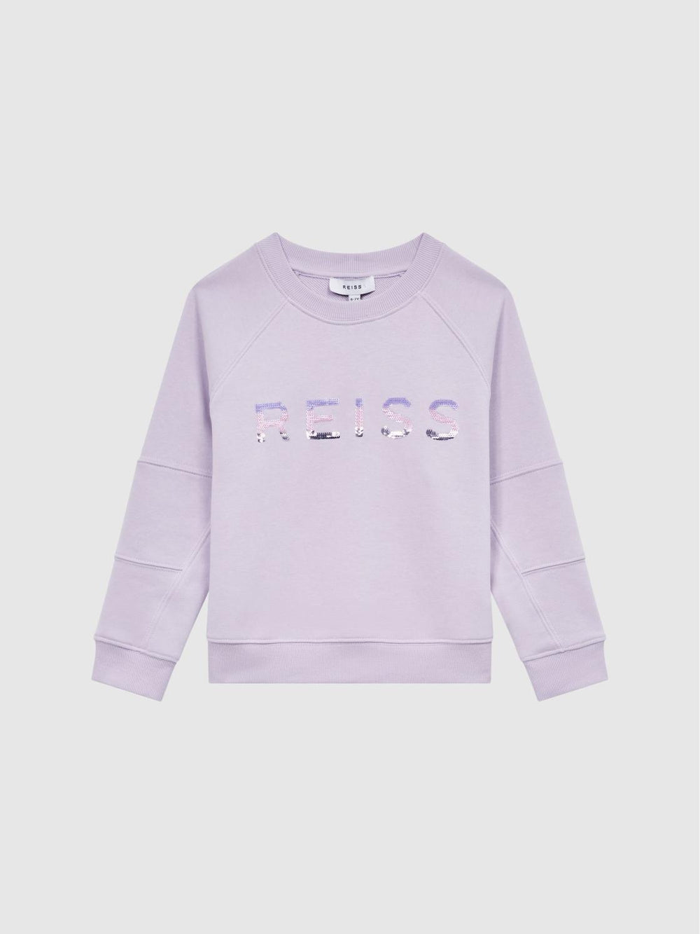 Reiss Sweats & Hoodies | Bryony Sequin Crew Neck Jumper Lilac - Children