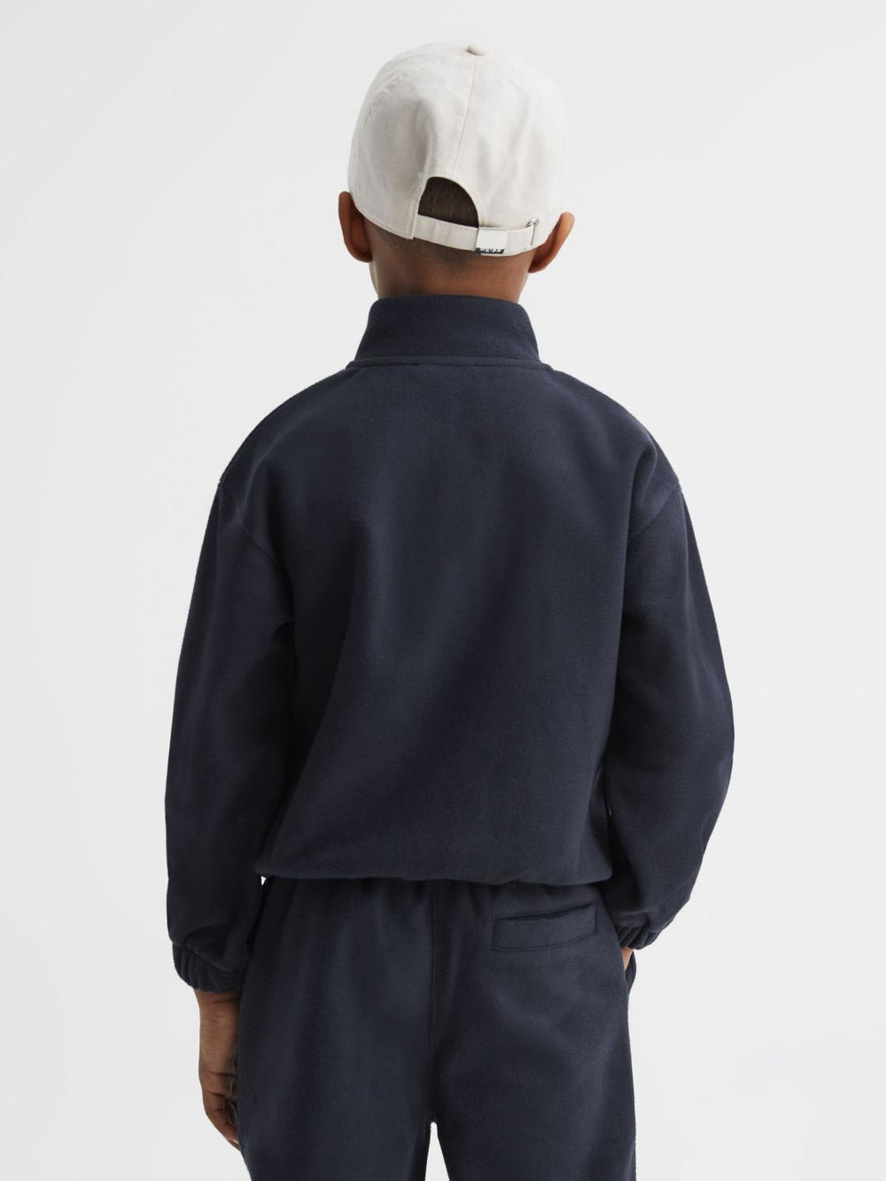 Reiss Sweats & Hoodies | Conrad Micro Fleece Half Zip Jumper Navy - Children