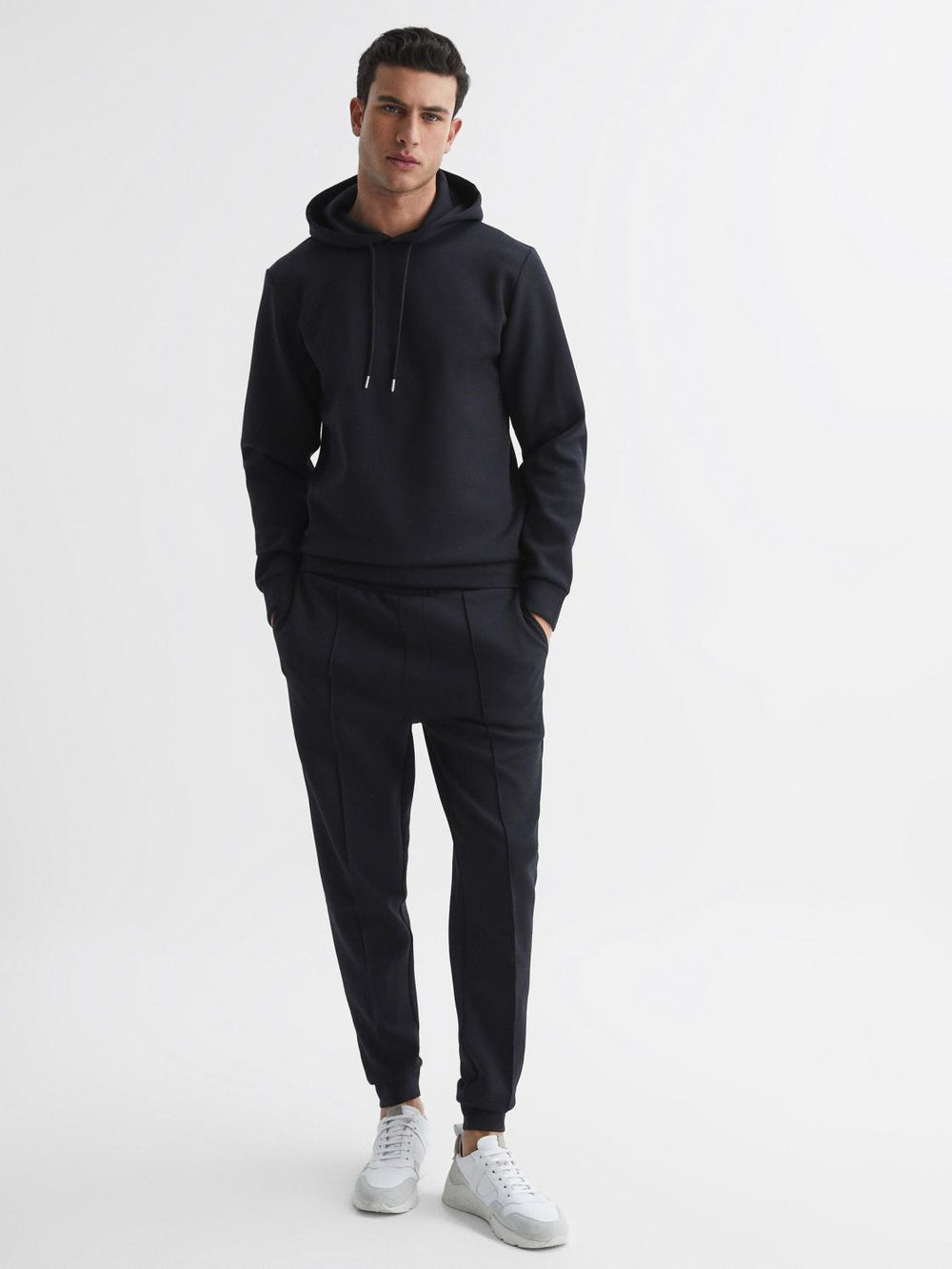Reiss Sweats & Hoodies | Fabien Loungewear Hoodie Navy - Men
