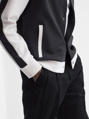 Reiss Sweats & Hoodies | Giles Long Sleeve Interlock Bomber Jacket Light Khaki/ecru - Men