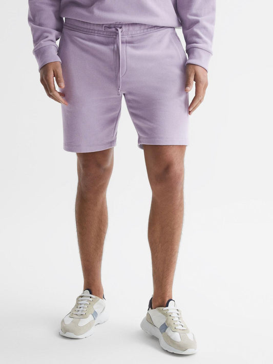 Reiss Sweats & Hoodies | Henry Garment Dye Jersey Shorts Fern Green - Men