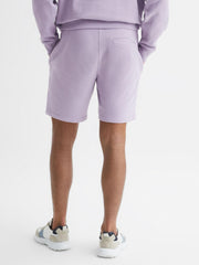 Reiss Sweats & Hoodies | Henry Garment Dye Jersey Shorts Fern Green - Men