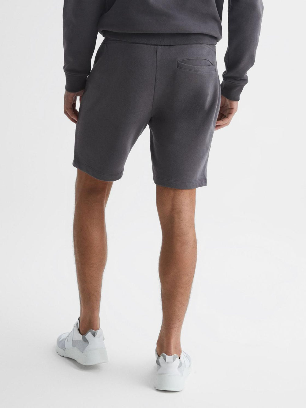 Reiss Sweats & Hoodies | Henry Garment Dye Jersey Shorts Washed Black - Men