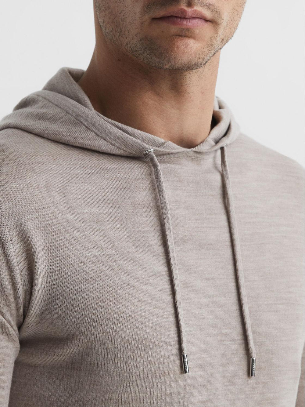 Reiss Sweats & Hoodies | Holland Merino Wool Hoodie Bitter Chocolate - Men
