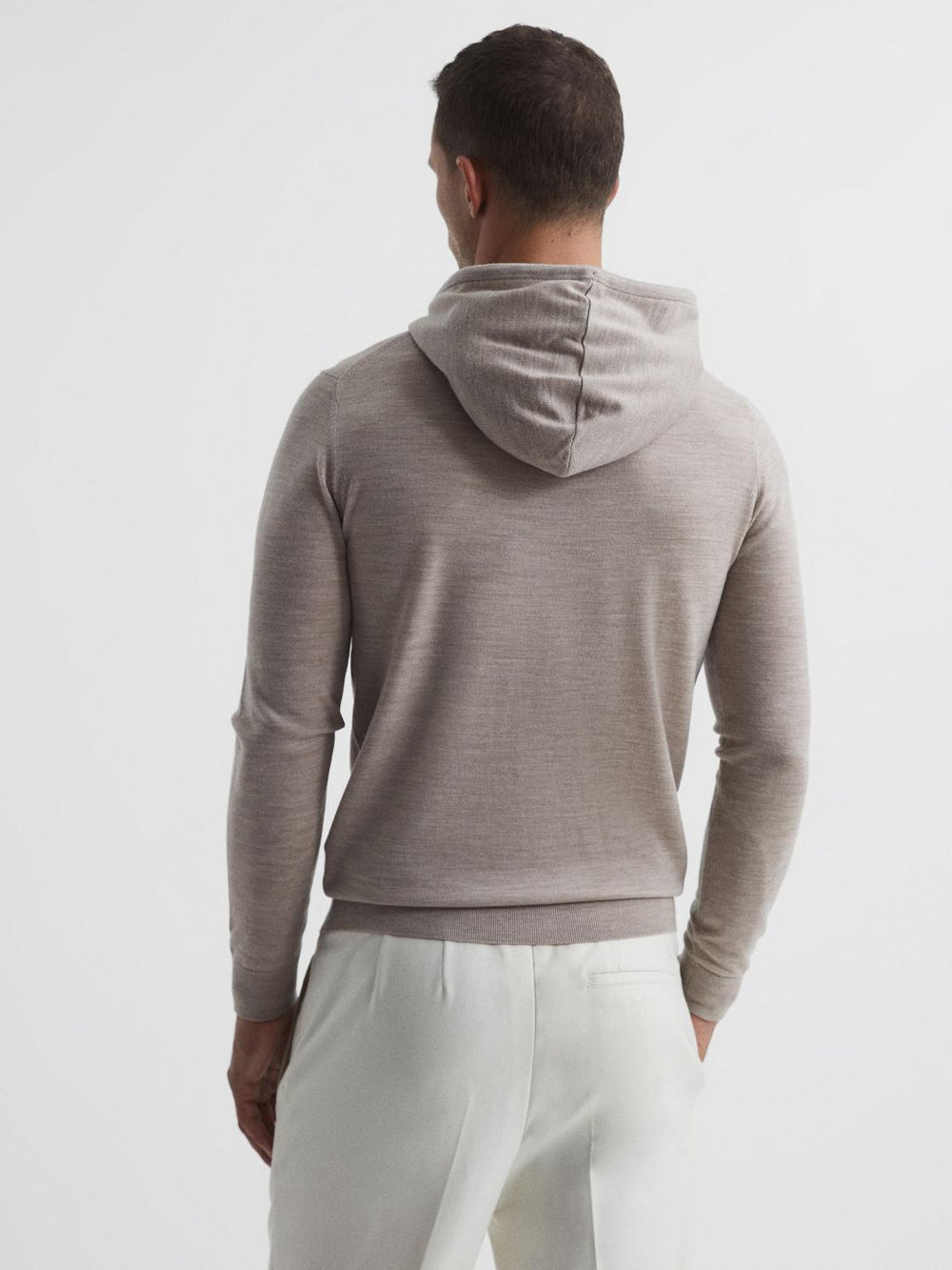 Reiss Sweats & Hoodies | Holland Merino Wool Hoodie Bitter Chocolate - Men