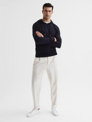 Reiss Sweats & Hoodies | Holland Merino Wool Hoodie Navy - Men