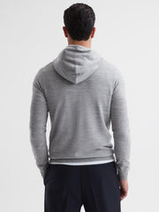 Reiss Sweats & Hoodies | Holland Merino Wool Hoodie Soft Grey - Men