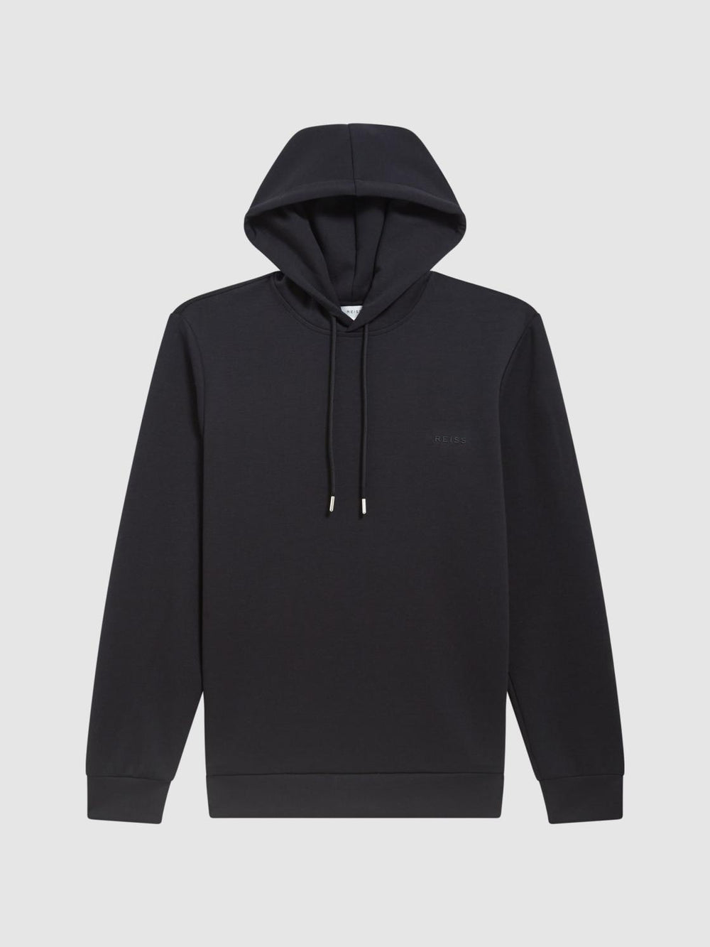 Reiss Sweats & Hoodies | James Slim Fit Interlock Drawstring Hoodie Navy - Men