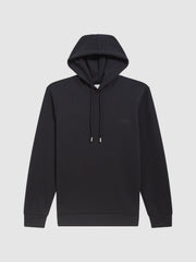 Reiss Sweats & Hoodies | James Slim Fit Interlock Drawstring Hoodie Navy - Men
