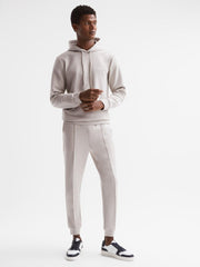 Reiss Sweats & Hoodies | James Slim Fit Interlock Drawstring Hoodie Navy - Men