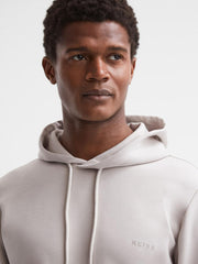 Reiss Sweats & Hoodies | James Slim Fit Interlock Drawstring Hoodie Navy - Men