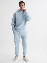 Reiss Sweats & Hoodies | Kace Garment Dye Hoodie Ice Blue - Men