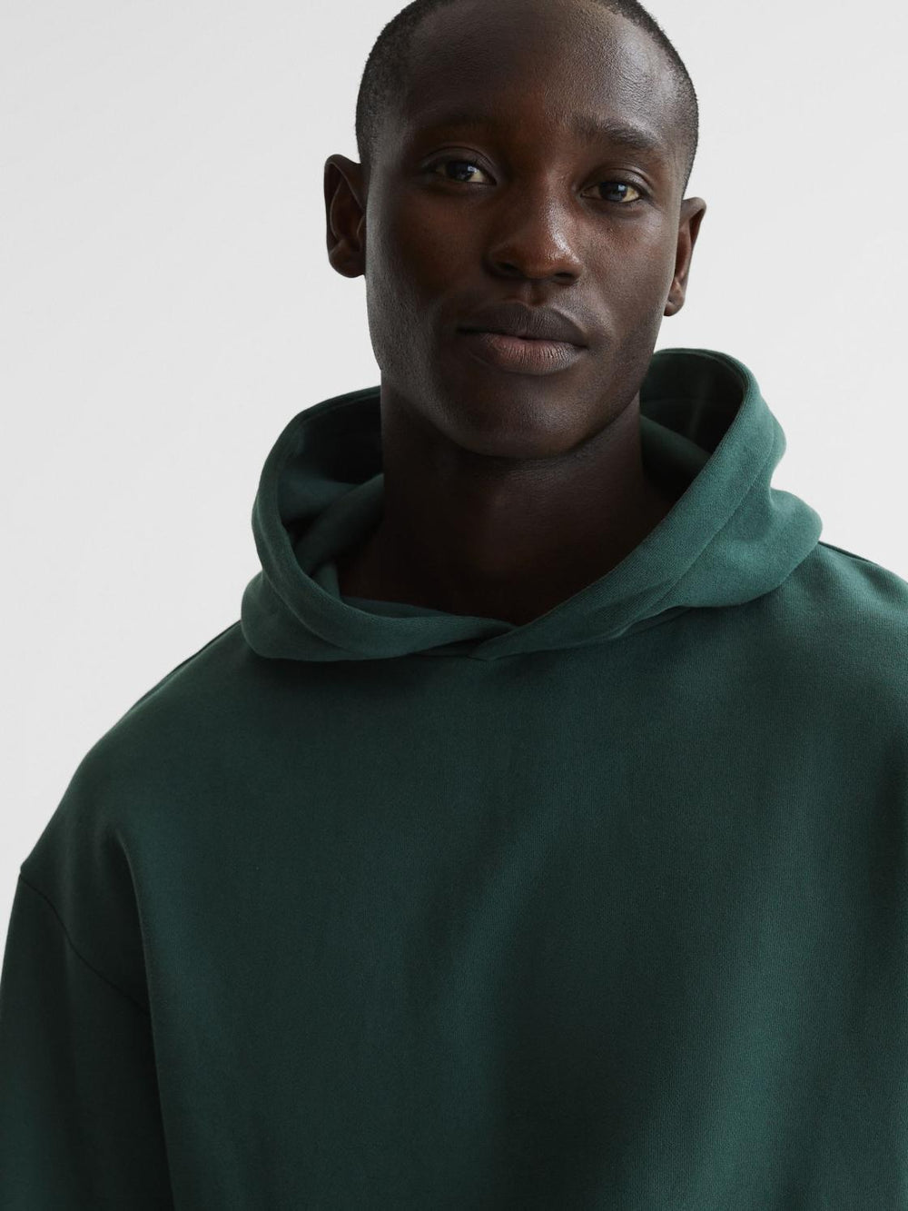 Reiss Sweats & Hoodies | Kace Garment Dye Hoodie Midnight Green - Men
