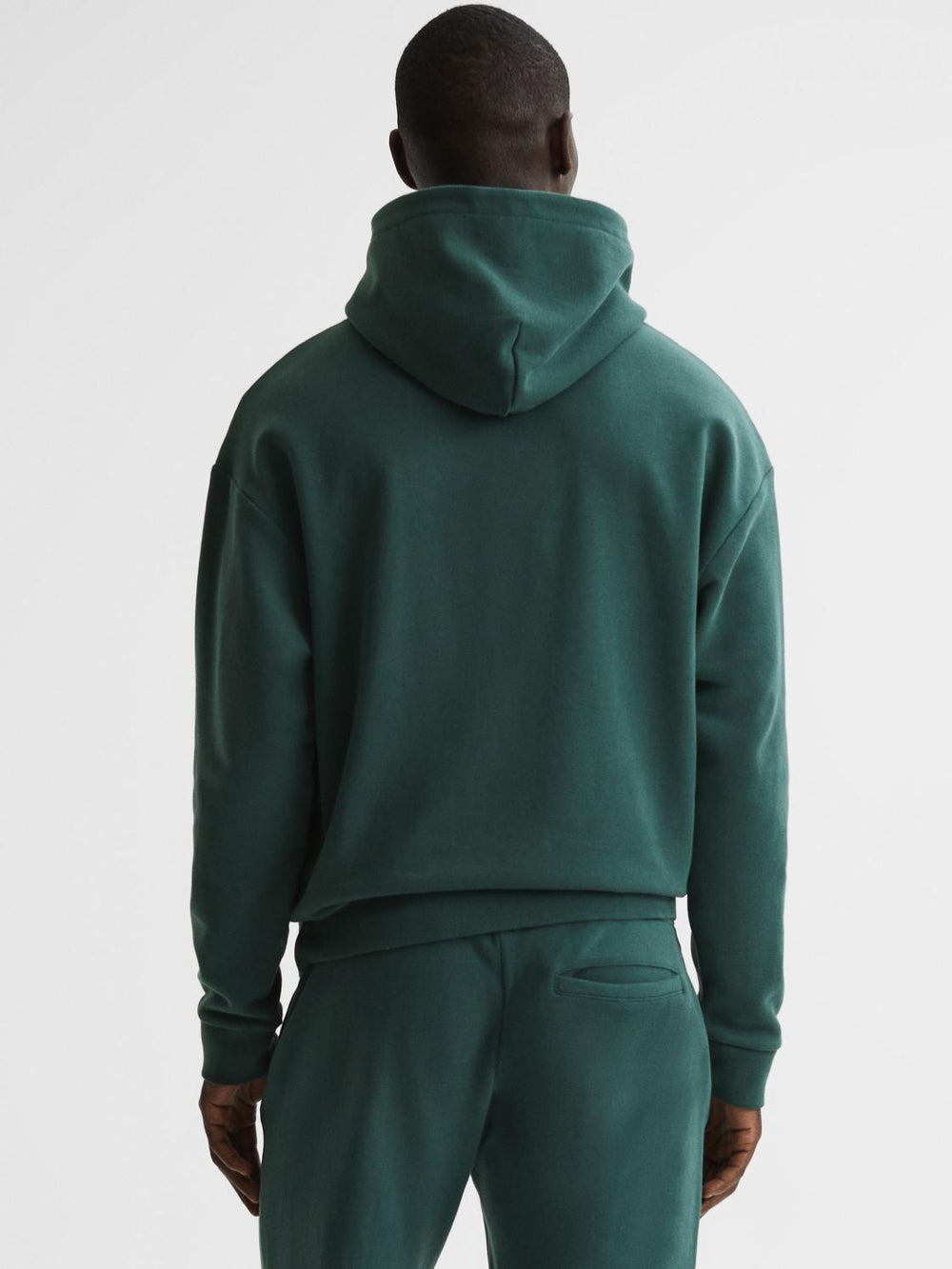 Reiss Sweats & Hoodies | Kace Garment Dye Hoodie Midnight Green - Men