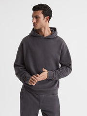 Reiss Sweats & Hoodies | Kace Garment Dye Hoodie Washed Black - Men