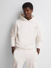 Reiss Sweats & Hoodies | Pool Reiss | Ché Motif Cotton Hoodie Off White - Men
