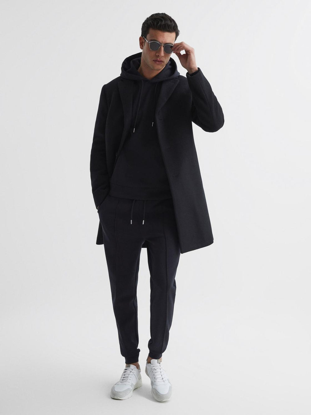 Reiss Sweats & Hoodies | Premier Neoprene Loungewear Joggers Airforce Blue - Men