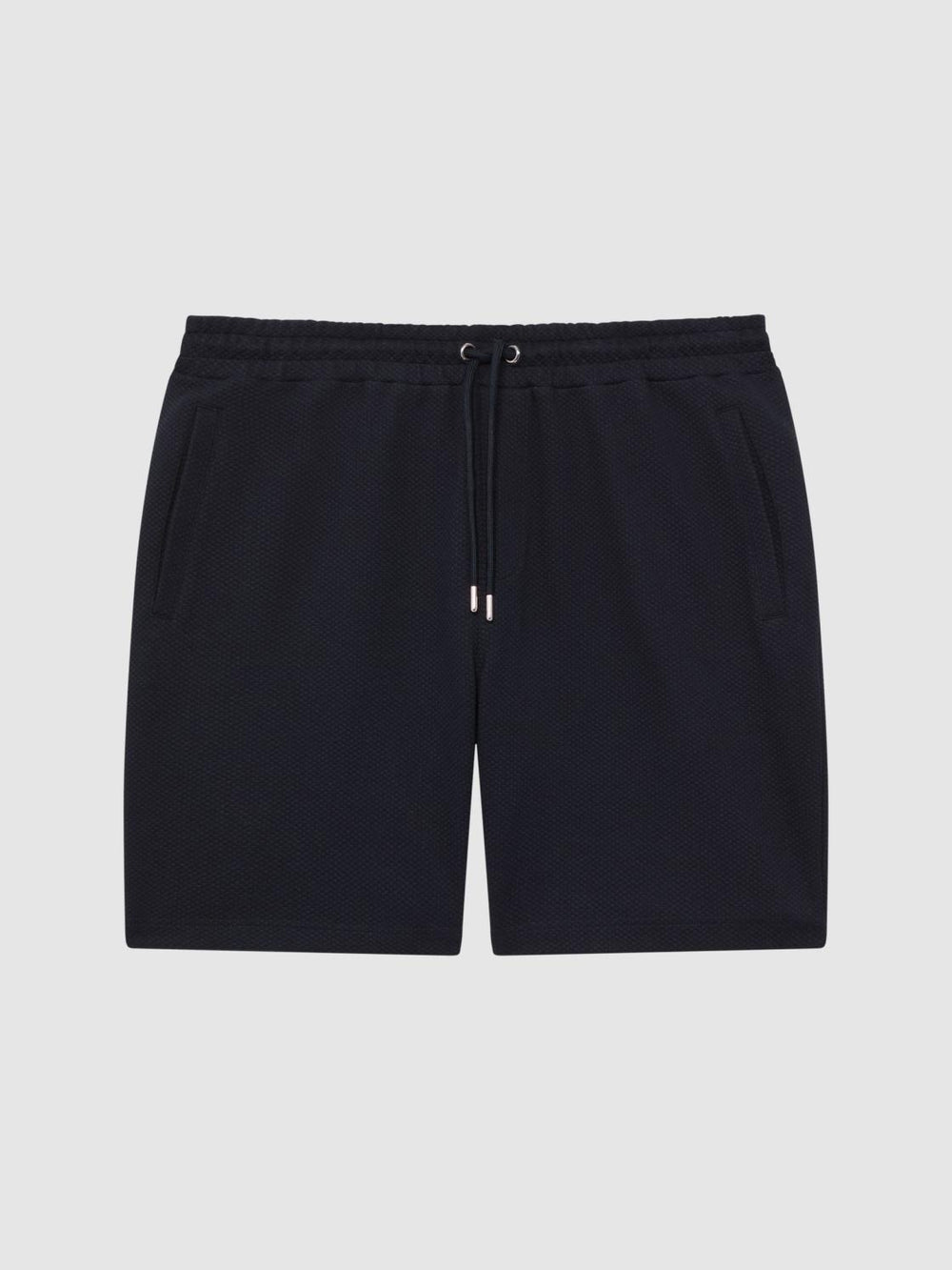 Reiss Sweats & Hoodies | Robin Textured Drawstring Shorts Navy - Men