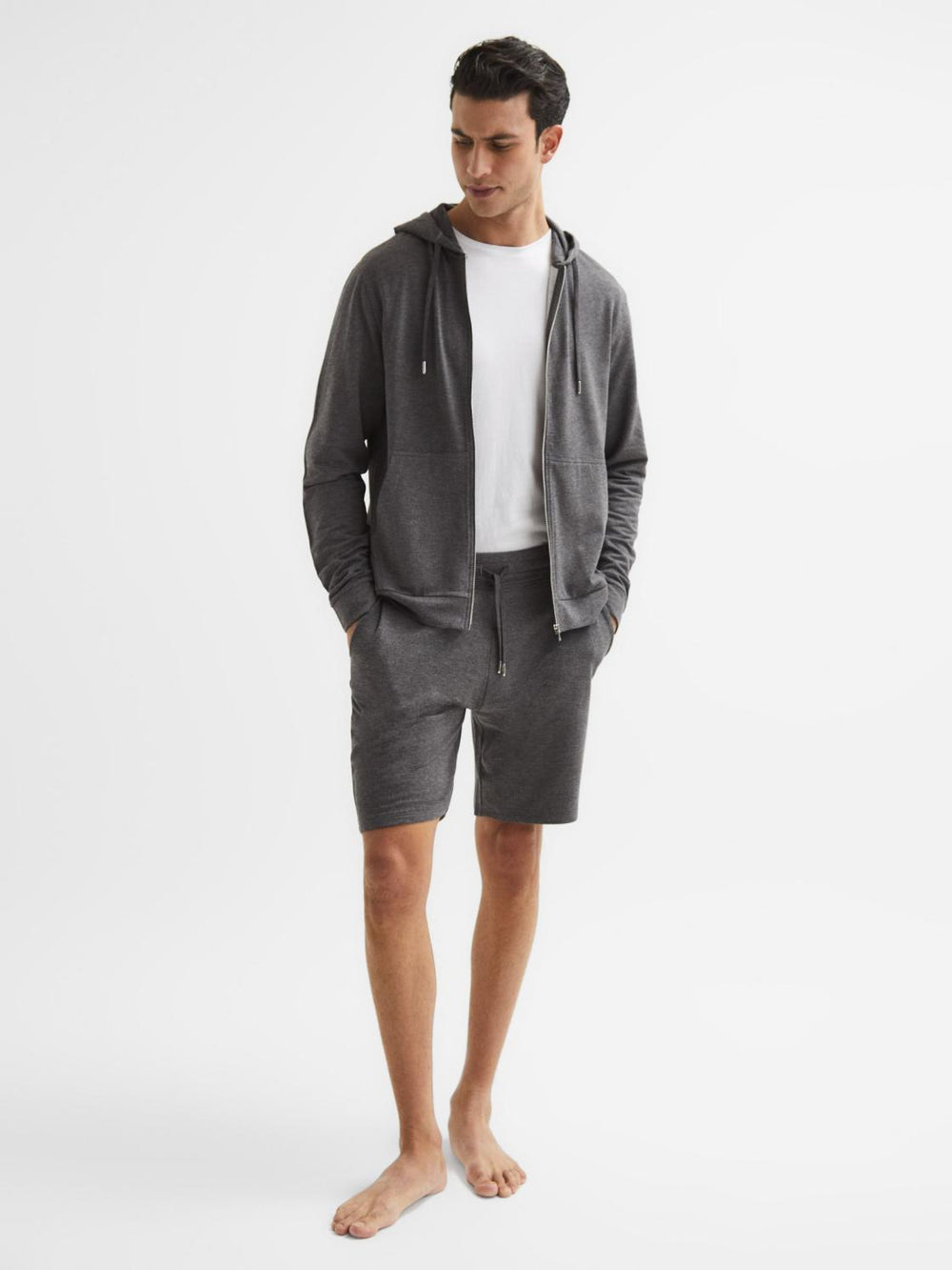 Reiss Sweats & Hoodies | Tyne Jersey Shorts Dark Grey - Men