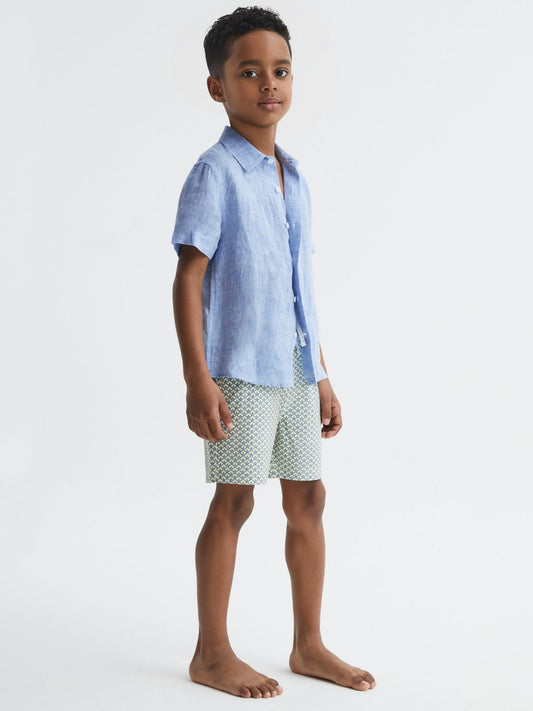 Reiss Swimwear | Bay Starfish Print Swim Shorts Yellow - Children