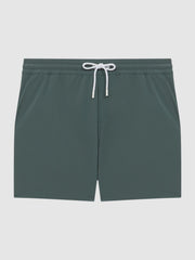 Reiss Swimwear | Beach Plain Drawstring Swim Shorts Dark Sage - Men