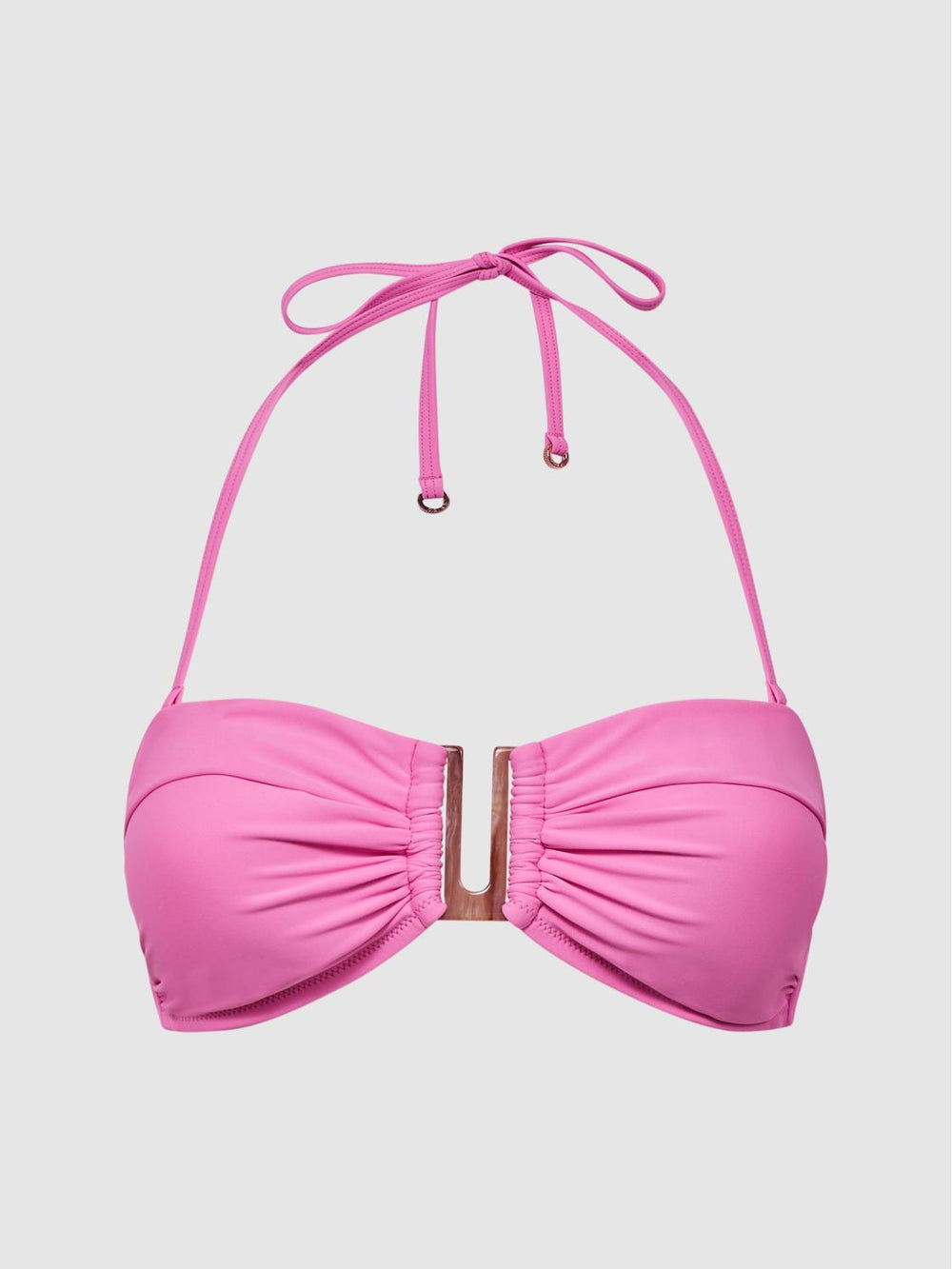 Reiss Swimwear | Carina Bandeau Bikini Top Pink - Women
