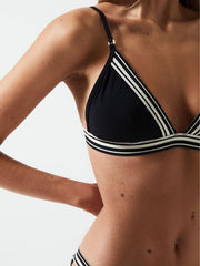 Reiss Swimwear | Faith Triangle Bikini Top Black - Women