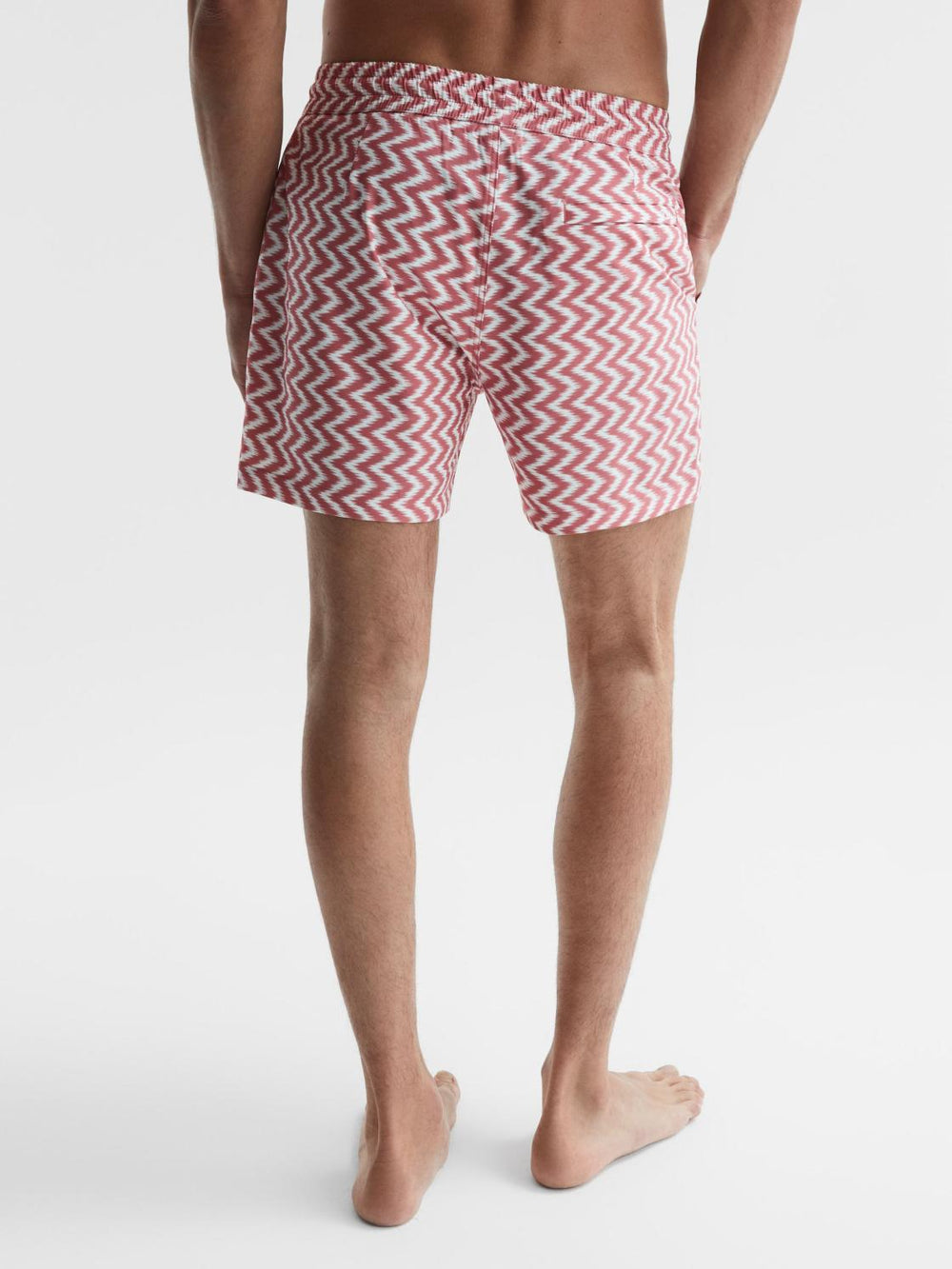 Reiss Swimwear | Florida Printed Drawstring Swim Shorts Rust - Men