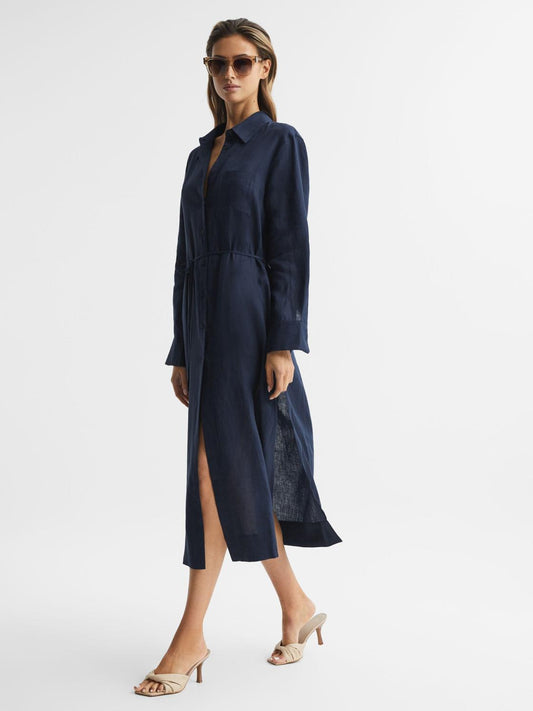 Reiss Swimwear | Keava Midi Dress Navy - Women