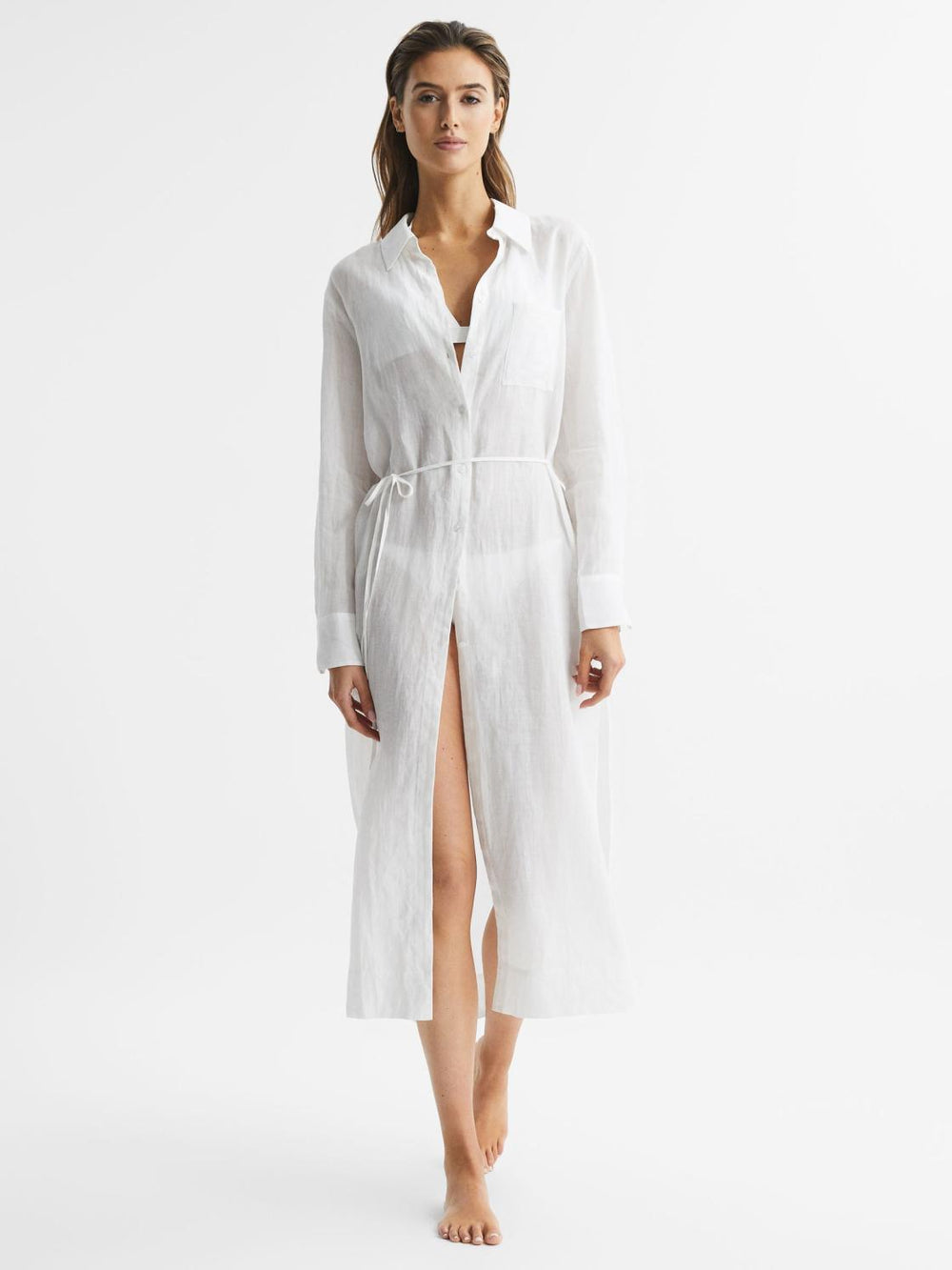 Reiss Swimwear | Keava Midi Dress Navy - Women